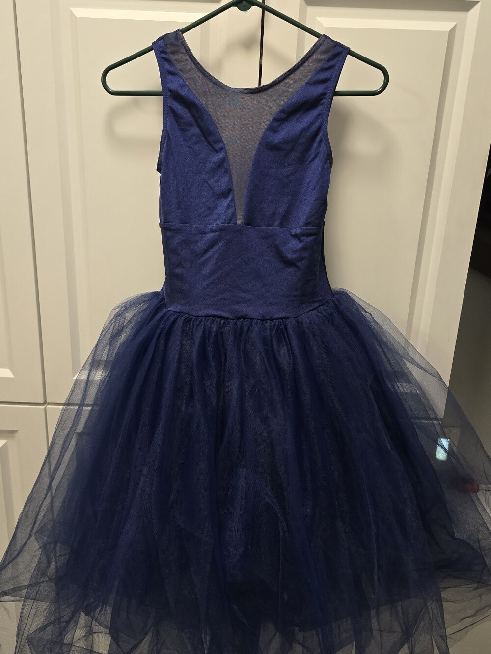 Weissman Showtime So This is Love Navy Blue Dress Tulle AS Dance Ballet Costume